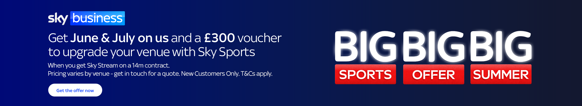Big Sports Big Offer Big Summer